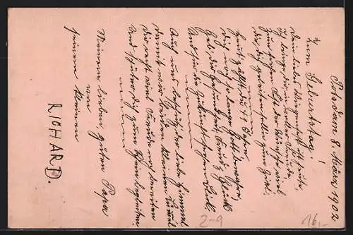 AK Berlin, Packetfahrtkarte, Ganzsache der Privaten Stadtpost