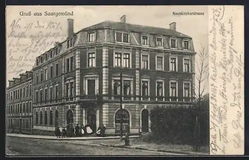 AK Saargemünd, Geschäft von Jean Heinz in der Neunkircherstrasse