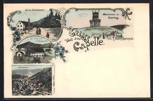 AK Diedolshausen, La Chapelle, J. Havaire, Col du Bohomme, Observatoire du Rossberg, Bonhomme