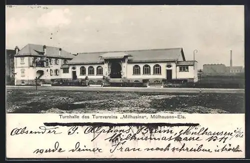 AK Mülhausen /Els., Turnhalle des Turnvereins Milhusina