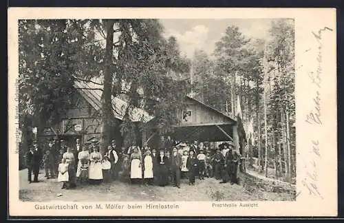 AK Steinbach, Gasthaus von M. Müller beim Hirnlestein