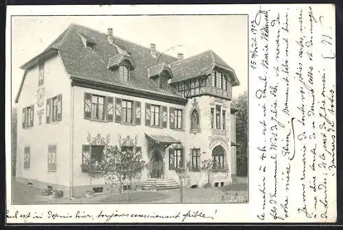 AK Guebwiller, Au Gräthof, Propr. Charles Wetterwald