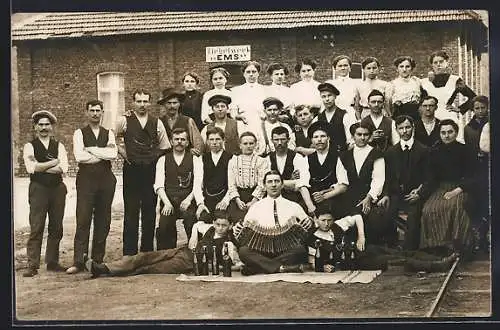 Foto-AK Friedrichssegen /Lahnstein, Ziegelwerk Ems der Edelhoff KG
