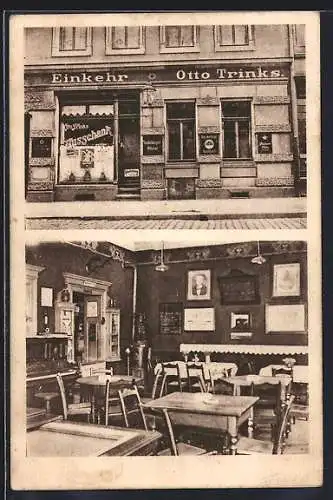 AK Dresden, Restaurant Einkehr, Bes. Otto Trinks, Luisenstrasse 60