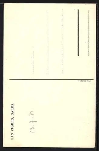 AK San Vigilio /Lago di Garda, Kirche am Ufer