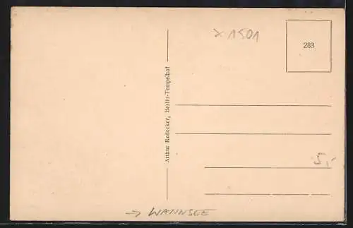 AK Berlin-Wannsee b. Potsdam, Borken-Häuschen auf der Pfaueninsel