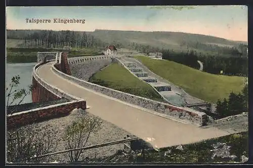 AK Klingenberg / Sachsen, Blick auf die Talsperre