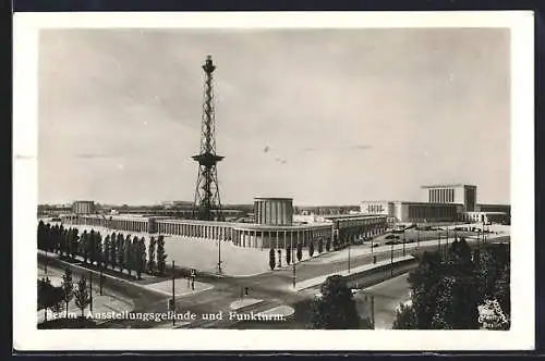 AK Berlin-Charlottenburg, Ausstellungsgelände und Funkturm