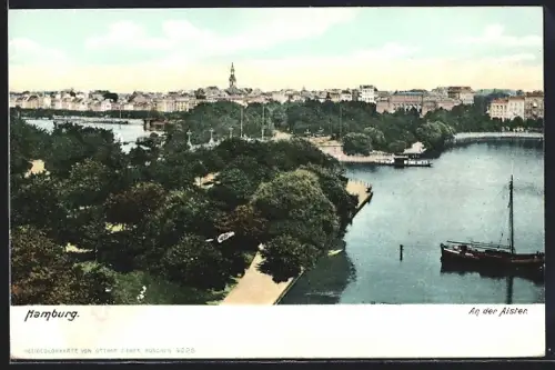 AK Hamburg-St.Georg, An der Alster