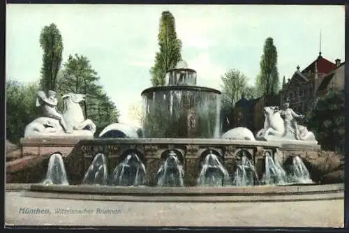 AK München, Wittelsbacher Brunnen