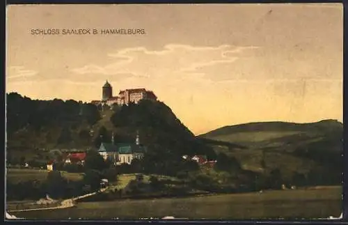 AK Hammelburg, Blick auf Schloss Saaleck