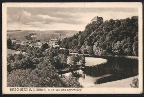 AK Hirschberg a. d. Saale, Blick von der Kaiserhöhe