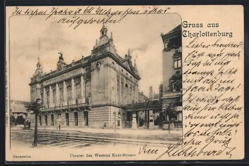 AK Berlin-Charlottenburg, Theater des Westens in der Kant-Strasse