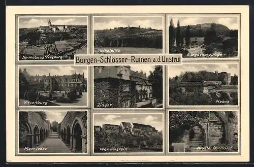 AK Zscheiplitz / Unstrut, Nebre, Neuenburg, Vitzenburg, Wandelstein