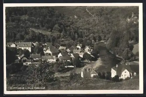AK Altenbrak i. Harz, Ortsansicht aus der Vogelschau