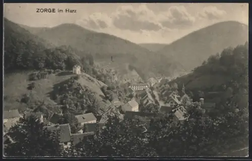 AK Zorge im Harz, Ortsansicht, Berge, Tal