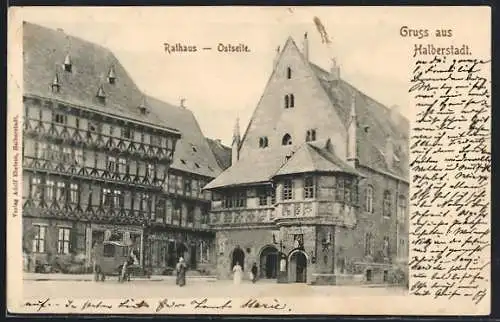AK Halberstadt, Rathaus Ostseite