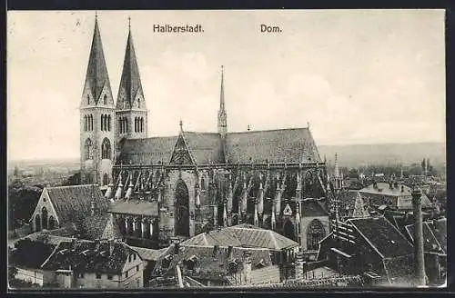 AK Halberstadt, Blick auf den Dom