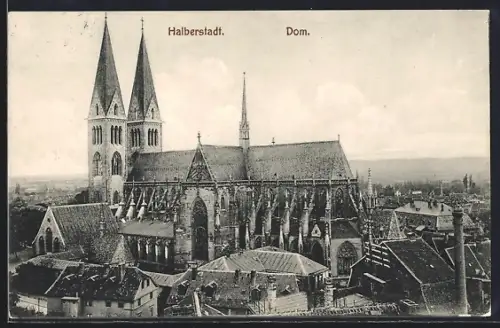 AK Halberstadt, Blick auf den Dom