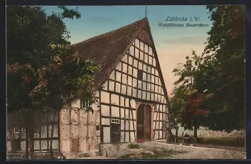 AK Lübbecke i. W., Westfälisches Bauernhaus