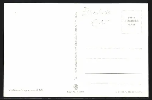 AK Göhren /Rügen, Rasender Roland, Kirche, Konzertplatz, Strand