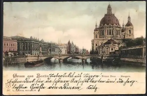 AK Berlin, Neuer Dom, Burgstr., Stadtansicht