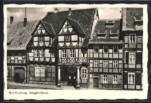 AK Quedlinburg, Klopstockhaus und andere Fachwerkhäuser