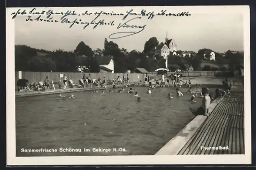 AK Schönau im Gebirge, Thermalbad