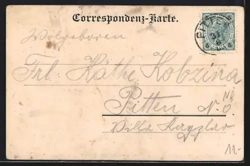 AK Schwarzau a. Steinfeld, Ortspartie mit Kirche