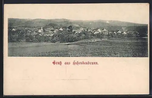AK Bergern im Dunkelsteinerwald, Gruss aus Schenkenbrunn