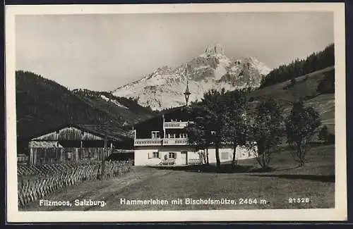 AK Filzmoos /Salzburg, Hammerlehen mit Bischofsmütze