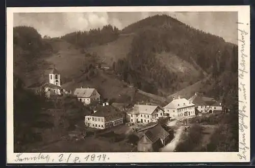 AK Schwarzenbach a. d. Pielach, Totalansicht