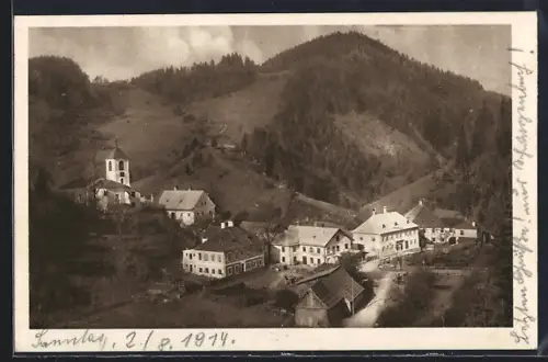 AK Schwarzenbach a. d. Pielach, Totalansicht