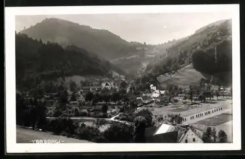 AK Gresten /N.-Oe., Ybbsbach, Ortspartie mit Strasse