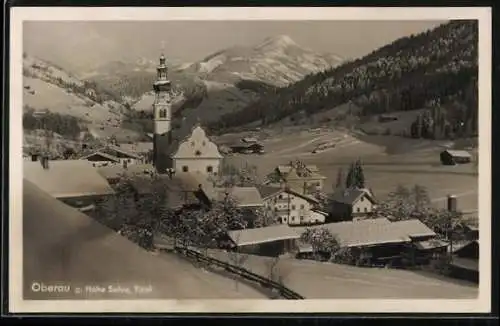 AK Oberau, Gesamtansicht mit Kirche