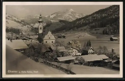 AK Oberau, Gesamtansicht mit Kirche