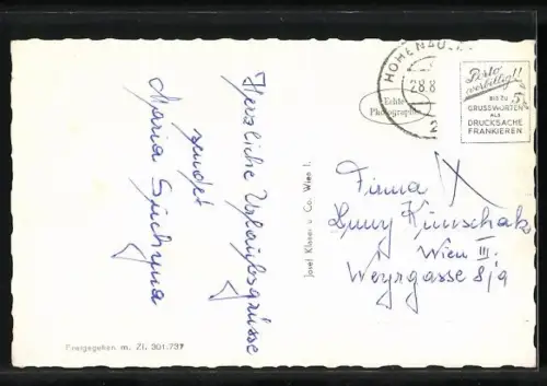 AK Bernhardsthal /N. Ö., Teilansicht mit Strassenpartien