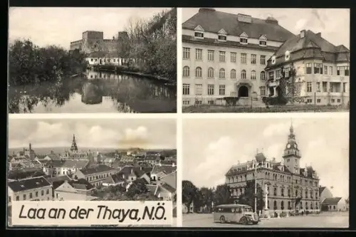 AK Laa an der Thaya, Schloss, Rathaus, Gebäudeansicht