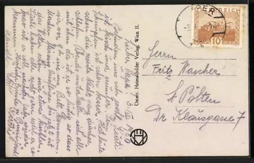 AK Ysper, Waldviertel mit Kirche und Strassenpartie