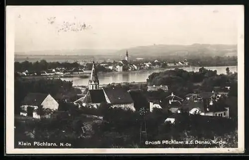 AK Pöchlarn /Donau, Panorama mit Klein-Pöchlarn