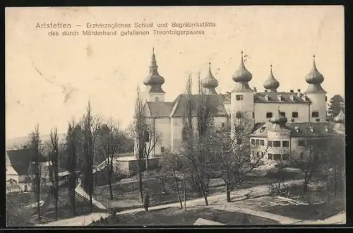 AK Artstetten, Blick auf das Erzherzogliche Schloss