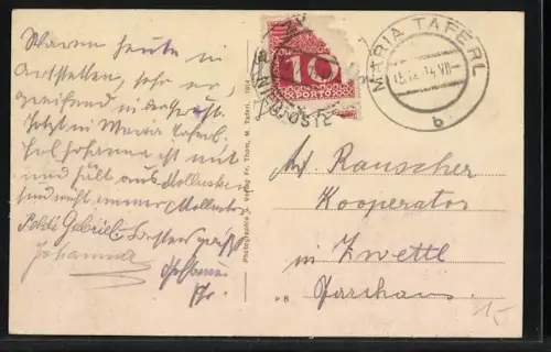 AK Artstetten, Blick auf das Erzherzogliche Schloss