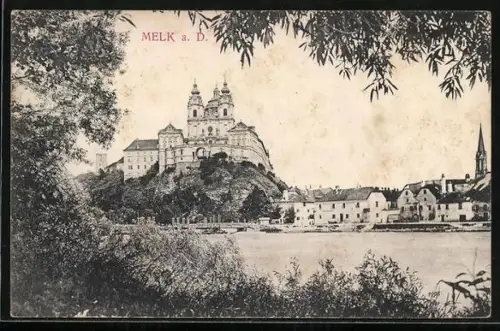 AK Melk a. D., Teilansicht mit Stift