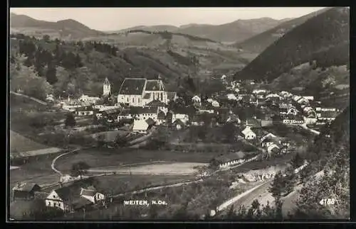 AK Weiten /N. Oe., Teilansicht mit Kirche