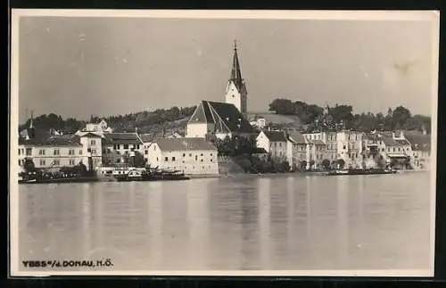 AK Ybbs a. Donau, Ortsansicht