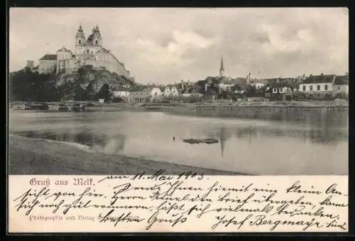 AK Melk, Teilansicht mit Stift