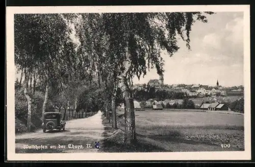 AK Waidhofen an der Thaya, Teilansicht mit Strassenpartie