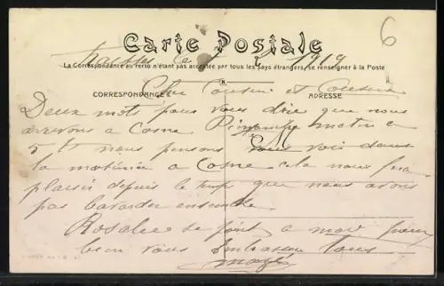 AK Cornillon, Le Château et vue sur le village environnant