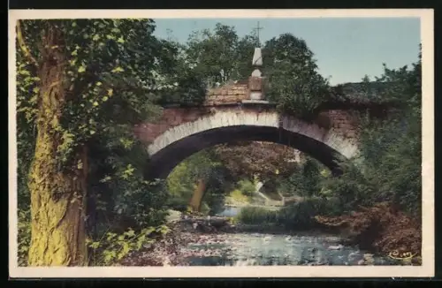 AK L`Hôpital-sur-Rhins /Loire, Le Pont du Gand