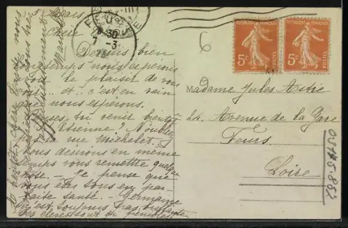 AK Marlhes, L`Église vue de côté